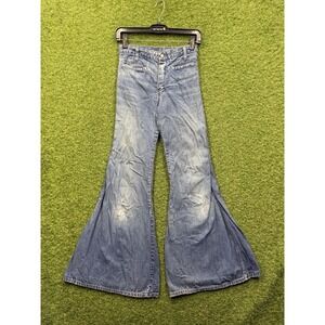 Judi Rosen Elephant Bell Bottom Jeans Womens 25x32 Retro Flare Stretch Boho 70s
